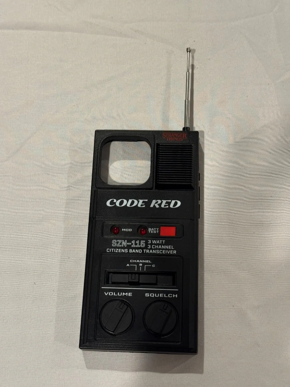 Stranger Things Code Red Walkie Talkie Phone Case iPhone 15 Pro Max SZN-115